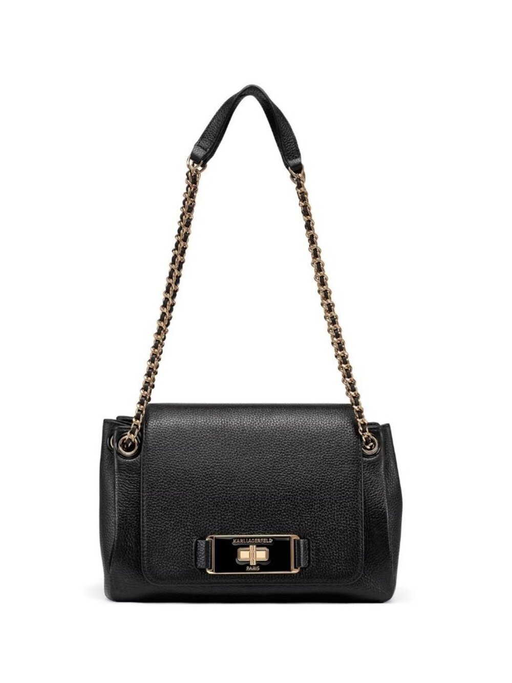 KARL LAGERFELD Paris Bridgette leather convertible shoulder crossbody + Dust bag